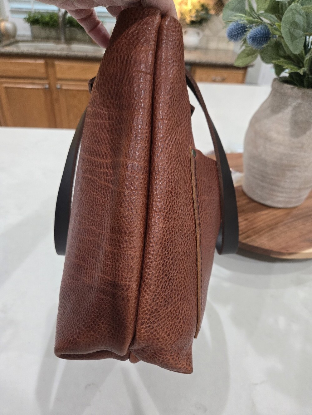 Portland Leather Goods Classic Small Tote In Nutmeg - Picture 5 of 10